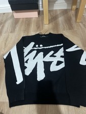 Stussy Black and White Knitted