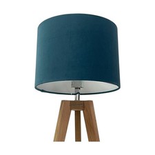 Lampshade Teal Blue Velvet