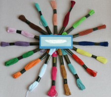 Embroidery thread Trebla x 6 pack 8 metre mercerised 100% cotton - Cross stitch