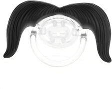 BIG BLACK MOUSTACHE DUMMY Funny Baby Babies Gift Shower Pacifier Toddler UK