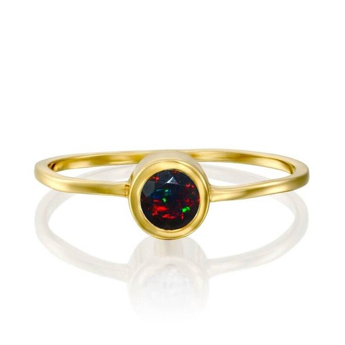 Fire opal bezel - fire,