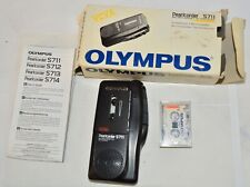 Vintage Olympus Pearlcorder S711 Microcassette Recorder Handheld Voice Recorder