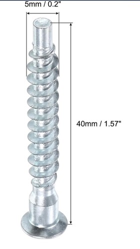 5x40mm confirmat furniture - 5x40mm,