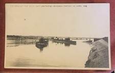 Royal Navy block ships INTREPID, IPHIGENIA & THETIS after Zeebrugge. RP PC
