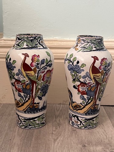 Pair antique mason s - of,