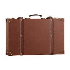 Vintage Style Suitcase with Handle Organiser Case Portable Decoration Gift