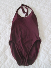 Maroon coloured swimsuit. Size