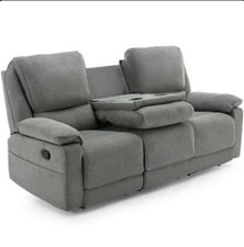 Grey Manual Recliner Sofa 3