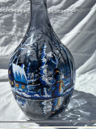 Hand Painted Winter Landscape