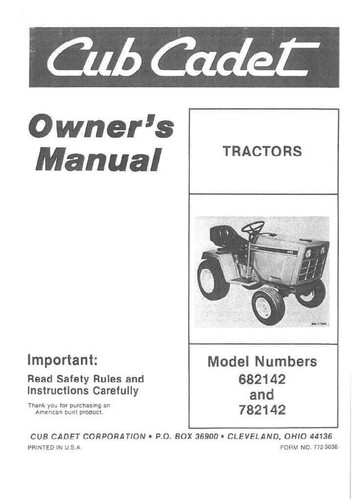 International cub cadet ride - cub,