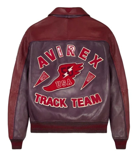 Avirex usa track team - track, leather