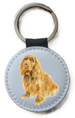 Sussex spaniel keyring - spaniel,