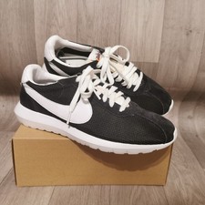 Nike Trainers Mens Size UK 9 Roshe LD 1000 QS Black White Mesh Run Shoes 2015