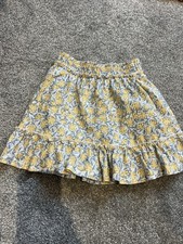 Zara Girls Skort Yellow Floral