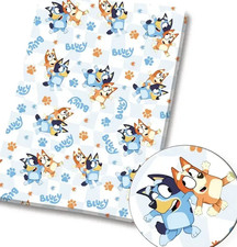 Polycotton Fabric with Bluey