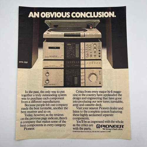 Pioneer electronics 1982 - electronics,