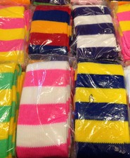 Professional Striped Clown Socks Theatrical Costume multiple colors available