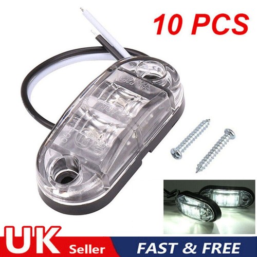 10pcs white 12v - 24v, dc