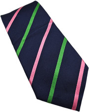 Lewin silk tie mens navy - lewin,
