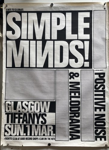 Simple minds tiffanys - minds, at