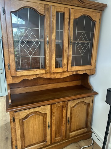 Welsh dresser carved top - carved,