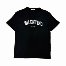 VALENTINO LOGO PRINT BLACK T