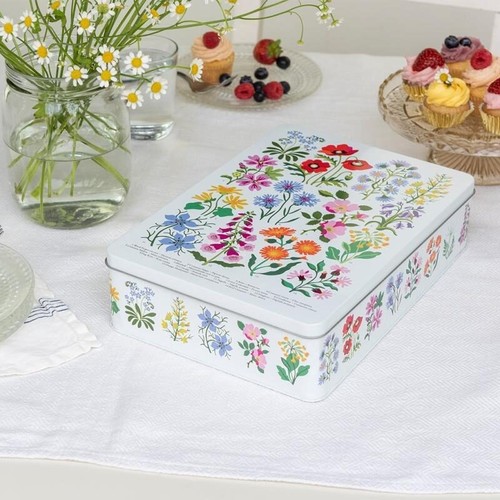 Wild flowers biscuit - biscuit, tin