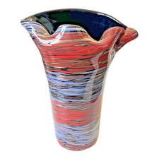 Vintage Murano Red Blue