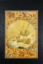 Marks & Spencer 500 Piece Jigsaw Puzzle - Ships In Storm + Image Guide -Complete