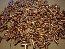 Copper M-Press Fittings 15mm, 22mm Plumbing Water Connectors WRAS Job Lot