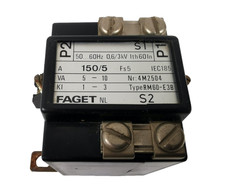 Faget RM60-E3B Current Transformer CT 150/5A 5–10VA 50/60Hz DIN Mount IEC185