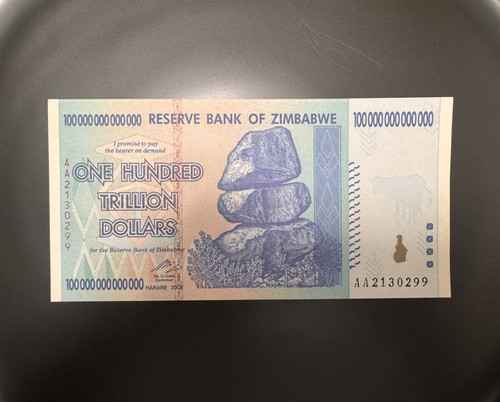 Zimbabwe 100 trillion - zimbabwe,