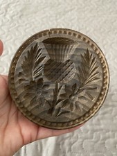 Large Antique Treen Butter