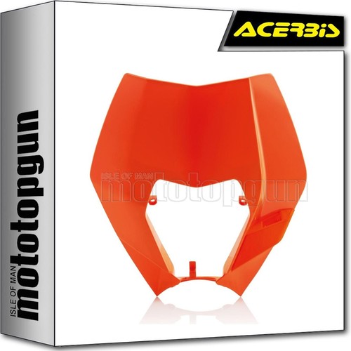 Acerbis headlight mask orange - headlight,