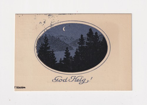 Sweden miniature postcard god - miniature, "god