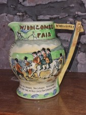 1920's Widdicombe Fair Musical Jug From Crown Devon Art Deco Style Good Conditio