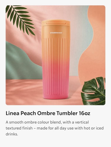 Starbucks linea peach ombré - linea,