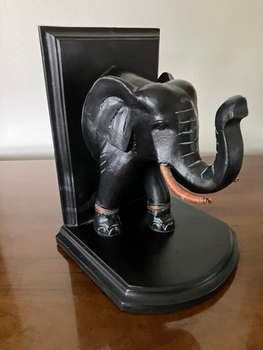 Huge vtg ebony wood - wood, elephant
