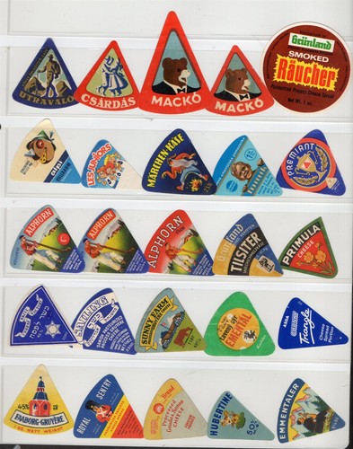Cheese labels all different