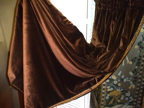 Curtains 7ft6 long velvet - curtains,