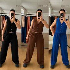 Womens V Neck Co Ord Set