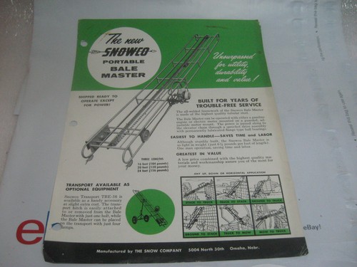 Vintage 1956 snowco bale - snowco,