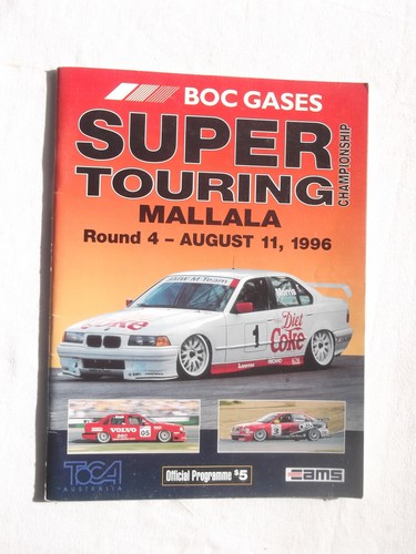 1996 toca mallala programme - toca,