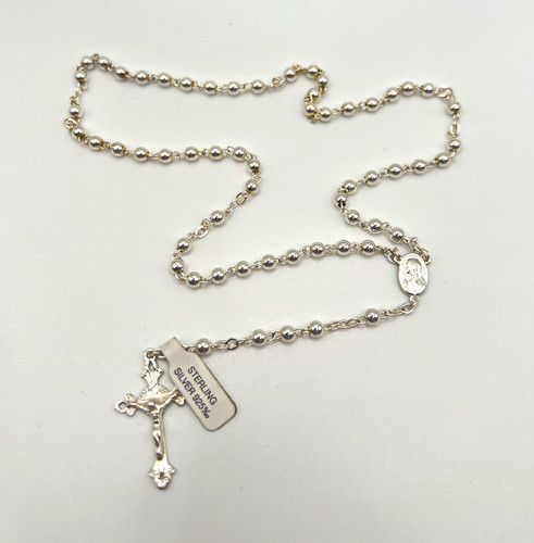 925 sterling silver rosary - sterling,
