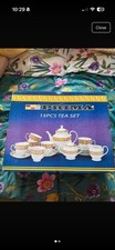 Tea Set Includes 15pcs Porcelain Tea Set with Teapot Cups and Saucers