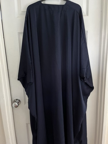 Navy batwing abaya jilbab size - batwing,