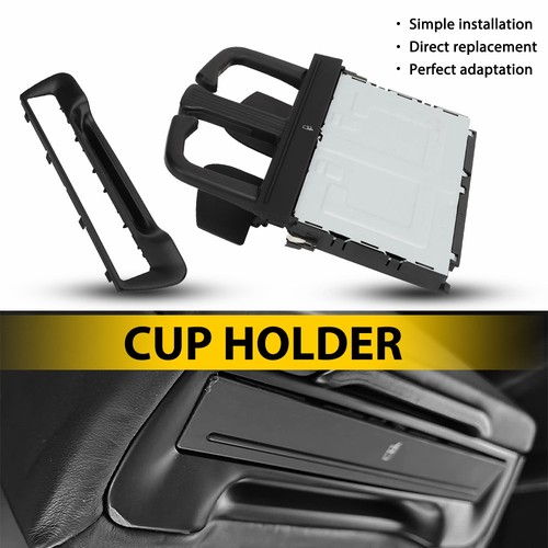 Rear armrest center black cup - center,