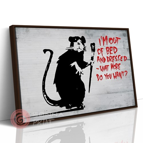 Banksy out bed - banksy, i'm