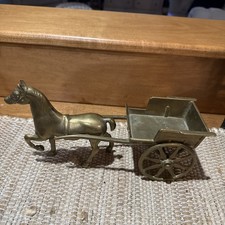 Vintage Brass Large Horse &
