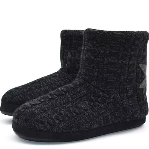 Men knit wool - men's, boots